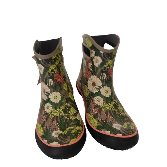 Bogs Outdoor Boots Womens Ankle Patch Floral Print 73188 Gardening Chores  Sz 11 - Picture 5 of 8
